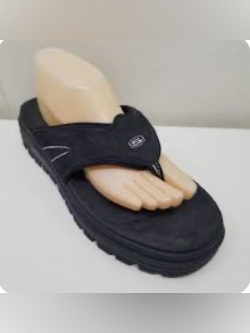 Skechers G Tech Jammers Black Chunky Sandals Size 7